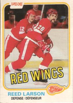 1981-82 O-Pee-Chee #92 Reed Larson Front