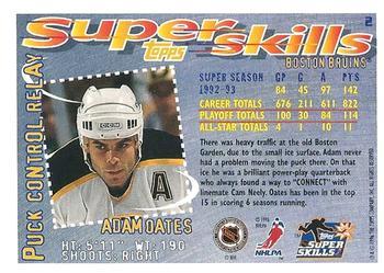 1995-96 Topps Super Skills - Platinum #2 Adam Oates Back