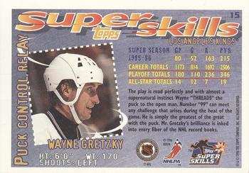 1995-96 Topps Super Skills - Platinum #15 Wayne Gretzky Back