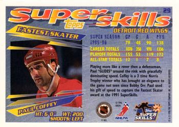 1995-96 Topps Super Skills - Platinum #29 Paul Coffey Back