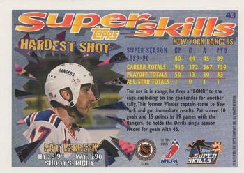1995-96 Topps Super Skills - Platinum #43 Pat Verbeek Back