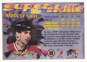 1995-96 Topps Super Skills - Platinum #50 Chris Chelios Back