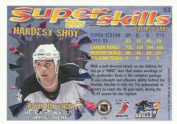1995-96 Topps Super Skills - Platinum #53 Kevin Hatcher Back