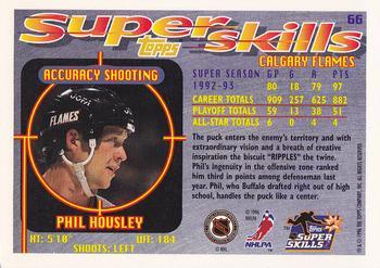 1995-96 Topps Super Skills - Platinum #66 Phil Housley Back