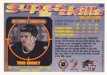 1995-96 Topps Super Skills - Platinum #68 Todd Harvey Back