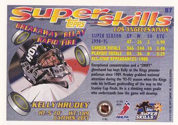 1995-96 Topps Super Skills - Platinum #87 Kelly Hrudey Back