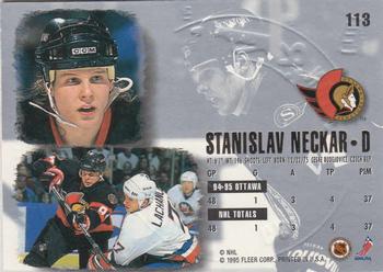1995-96 Ultra - Gold Medallion #113 Stanislav Neckar Back