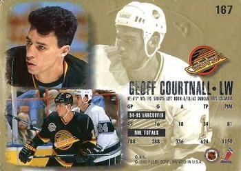 1995-96 Ultra - Gold Medallion #167 Geoff Courtnall Back