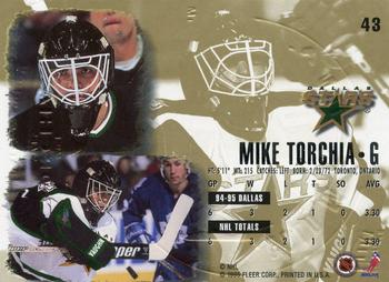 1995-96 Ultra - Gold Medallion #43 Mike Torchia Back