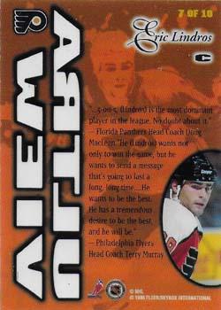 1995-96 Ultra - Ultraview Hot Packs #7 Eric Lindros Back