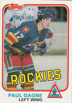 1981-82 Topps #W80 Paul Gagne Front
