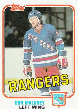 1981-82 Topps #E101 Don Maloney Front