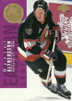 1995-96 Upper Deck - All-Stars Jumbo #AS12 Daniel Alfredsson / Teemu Selanne Front