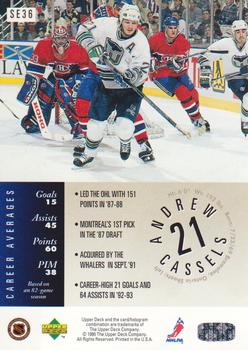 1995-96 Upper Deck - Special Edition Gold #SE36 Andrew Cassels Back
