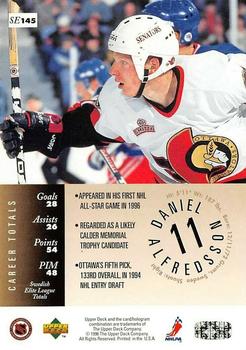 1995-96 Upper Deck - Special Edition Gold #SE145 Daniel Alfredsson Back