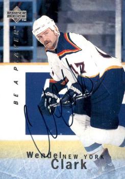 1995-96 Upper Deck Be a Player - Autographs #S55 Wendel Clark Front