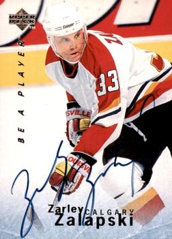 1995-96 Upper Deck Be a Player - Autographs #S108 Zarley Zalapski Front