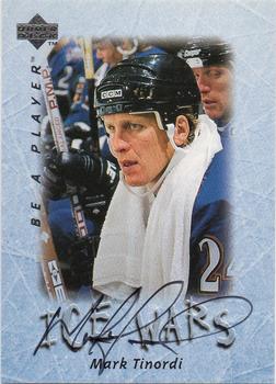 1995-96 Upper Deck Be a Player - Autographs #S220 Mark Tinordi Front
