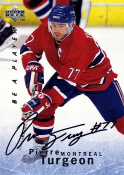 1995-96 Upper Deck Be a Player - Autographs #S152 Pierre Turgeon Front