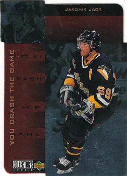 1996-97 Collector's Choice - You Crash the Game Gold Exchange #CR6 Jaromir Jagr Front