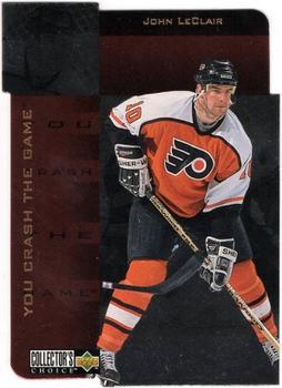 1996-97 Collector's Choice - You Crash the Game Gold Exchange #CR12 John LeClair Front