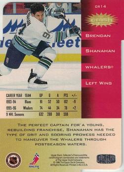 1996-97 Collector's Choice - You Crash the Game Gold Exchange #CR14 Brendan Shanahan Back