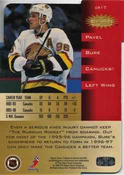 1996-97 Collector's Choice - You Crash the Game Gold Exchange #CR17 Pavel Bure Back