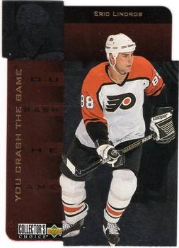 1996-97 Collector's Choice - You Crash the Game Gold Exchange #CR28 Eric Lindros Front
