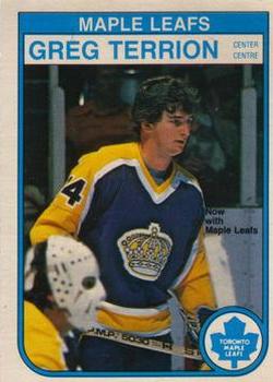 1982-83 O-Pee-Chee #333 Greg Terrion Front