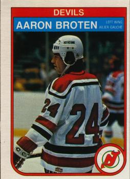 1982-83 O-Pee-Chee #136 Aaron Broten Front