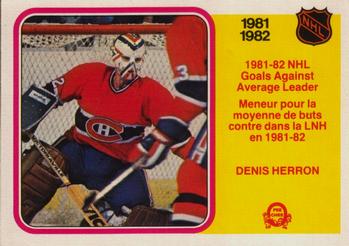 1982-83 O-Pee-Chee #239 Denis Herron Front