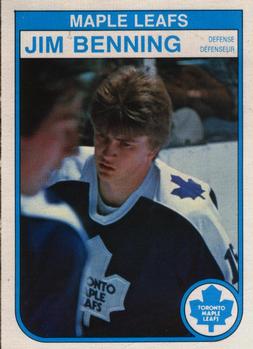 1982-83 O-Pee-Chee #317 Jim Benning Front