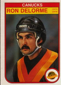 1982-83 O-Pee-Chee #347 Ron Delorme Front