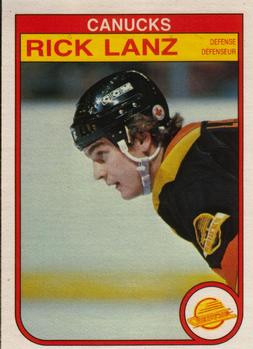 1982-83 O-Pee-Chee #348 Rick Lanz Front