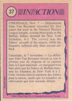 1982-83 O-Pee-Chee #37 John Van Boxmeer Back