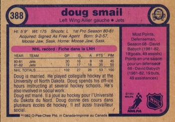 1982-83 O-Pee-Chee #388 Doug Smail Back
