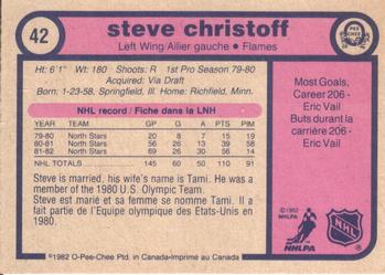1982-83 O-Pee-Chee #42 Steve Christoff Back