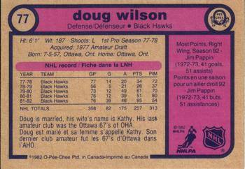 1982 O-Pee-Chee Doug Wilson (In Action)