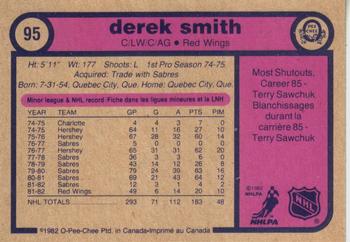 1982-83 O-Pee-Chee #95 Derek Smith Back