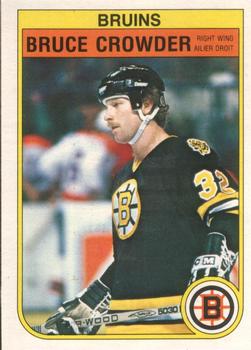 1982-83 O-Pee-Chee #9 Bruce Crowder Front