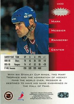 1996-97 Collector's Choice - You Crash the Game Silver Exchange #CR30 Mark Messier Back