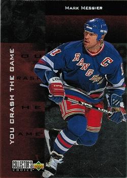 1996-97 Collector's Choice - You Crash the Game Silver Exchange #CR30 Mark Messier Front