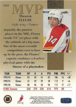 1996-97 Collector's Choice - Upper Deck MVP Gold #UD11 Theoren Fleury Back