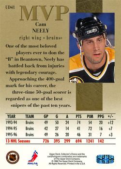1996-97 Collector's Choice - Upper Deck MVP Gold #UD41 Cam Neely Back