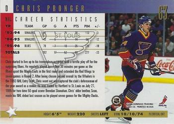 1996-97 Donruss - Press Proofs #63 Chris Pronger Back