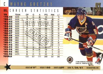 1996-97 Donruss - Press Proofs #93 Wayne Gretzky Back