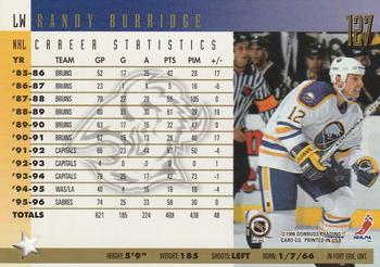1996-97 Donruss - Press Proofs #127 Randy Burridge Back