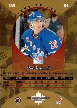 1996-97 Donruss Canadian Ice - Canadian Gold Press Proofs #64 Luc Robitaille Back