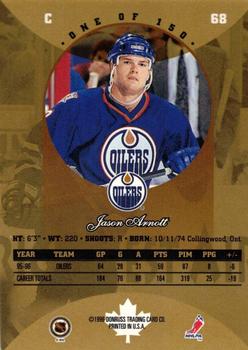 1996-97 Donruss Canadian Ice - Canadian Gold Press Proofs #68 Jason Arnott Back