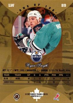 1996-97 Donruss Canadian Ice - Canadian Gold Press Proofs #89 Ryan Smyth Back